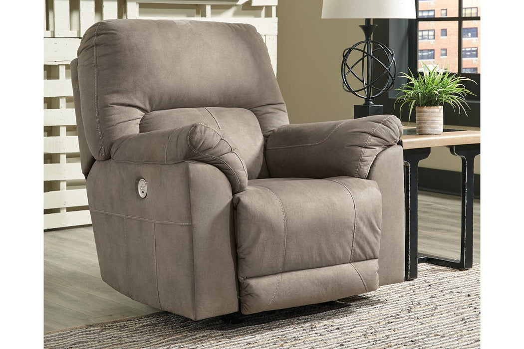 Cavalcade Slate Power Recliner - 7760198 - Lara Furniture