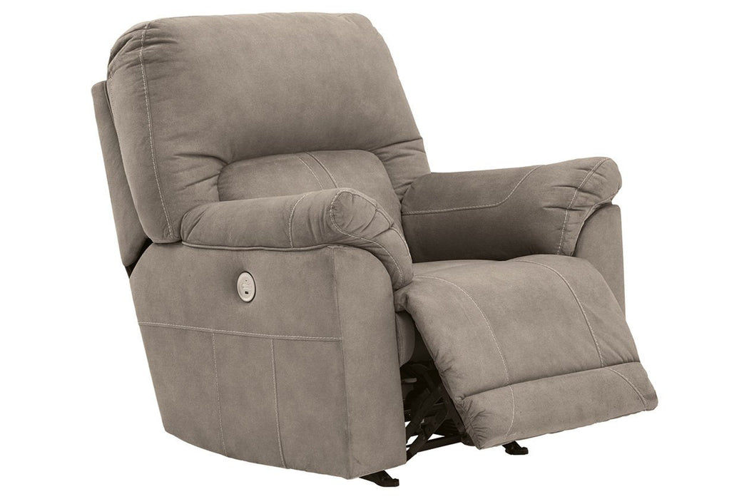 Cavalcade Slate Power Recliner - 7760198 - Lara Furniture