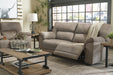 Cavalcade Slate Power Reclining Sofa - 7760147 - Lara Furniture