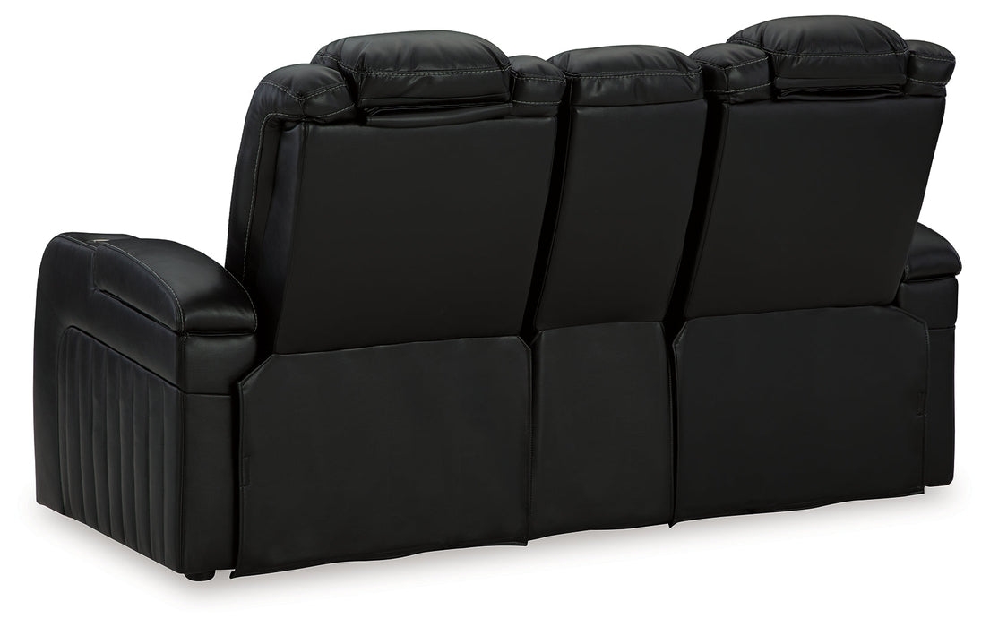 Caveman Den Power Reclining Loveseat with Console - 9070318