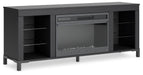 Cayberry 60" TV Stand with Electric Fireplace - W2721-168