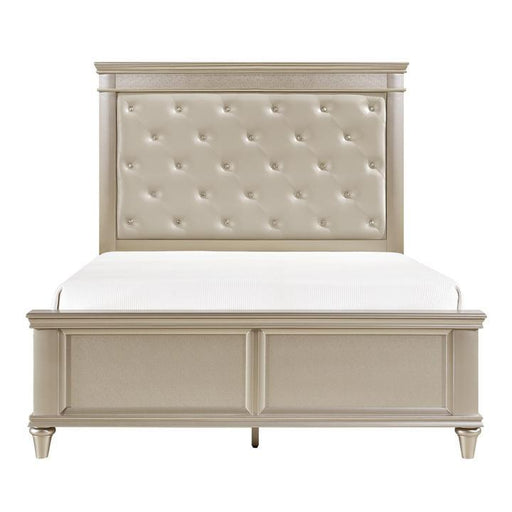 Celandine Silver King Panel Bed - 1928K-1EK - Lara Furniture