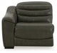 Center Line 2-Piece Sectional with Recliner in Dark Gray - PKG013233