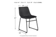 Centiar Black Pub Height Bar Stool - D372-630 - Lara Furniture