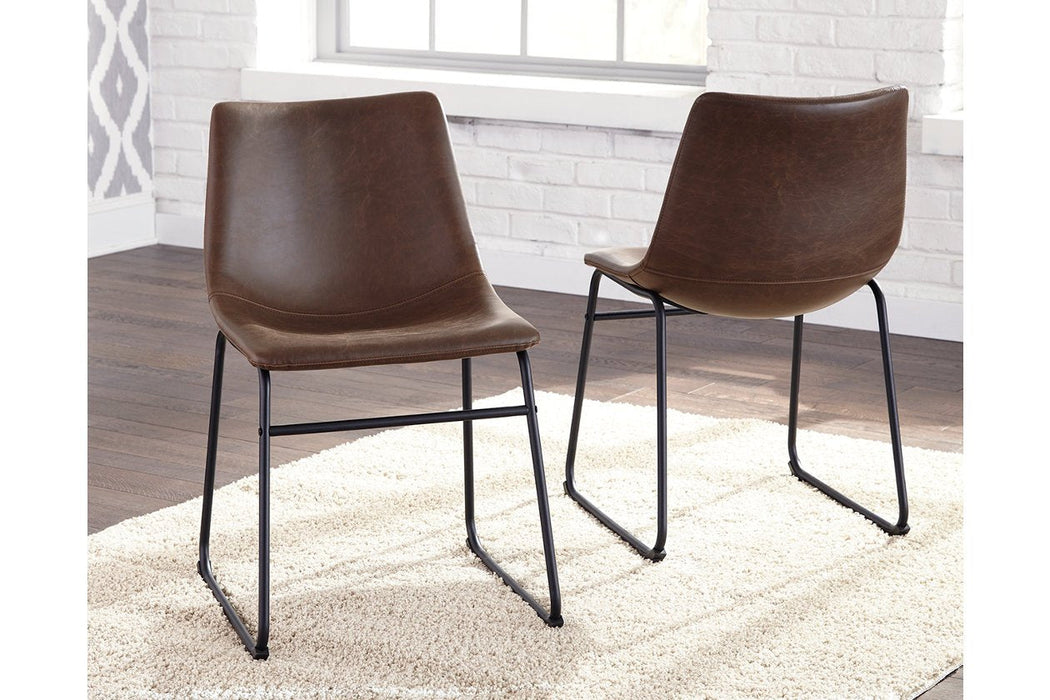 Centiar Brown/Black Dining Chair (Set of 2) - D372-01 - Lara Furniture