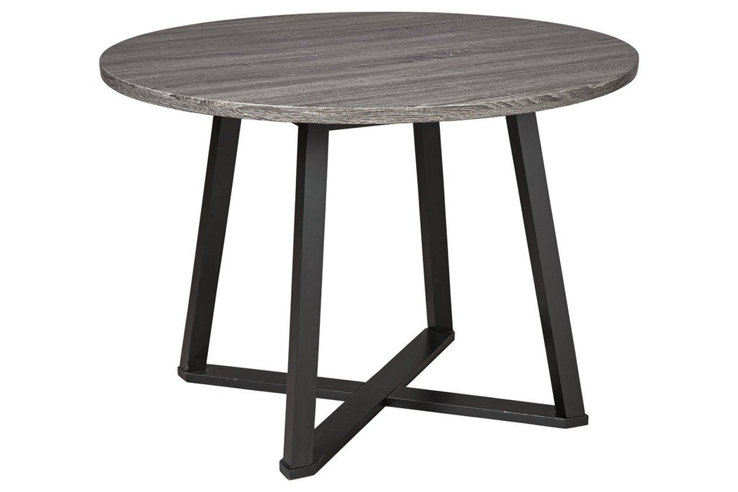 Centiar Gray/Black Dining Table - D372-16 - Lara Furniture