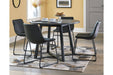 Centiar Gray/Black Dining Table - D372-16 - Lara Furniture