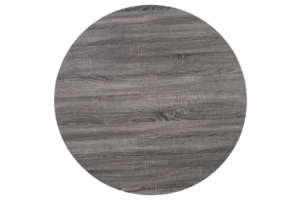 Centiar Gray/Black Dining Table - D372-16 - Lara Furniture