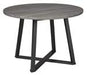 Centiar Gray/Black Dining Table - D372-16 - Lara Furniture