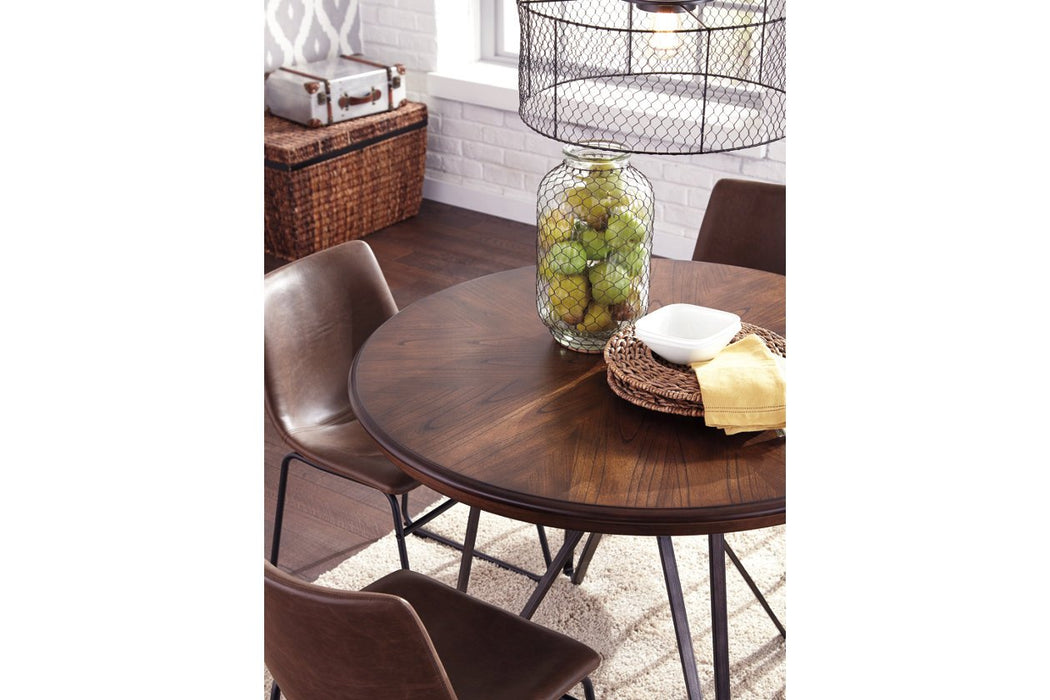 Centiar Two-tone Brown Dining Table - D372-15 - Lara Furniture