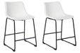 Centiar White Counter Height Bar Stool - D372-724 - Lara Furniture