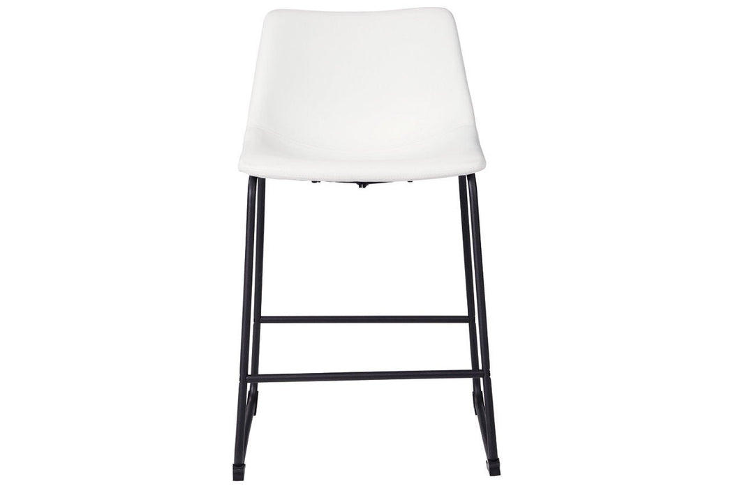 Centiar White Counter Height Bar Stool - D372-724 - Lara Furniture