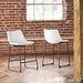 Centiar White Counter Height Bar Stool - D372-724 - Lara Furniture