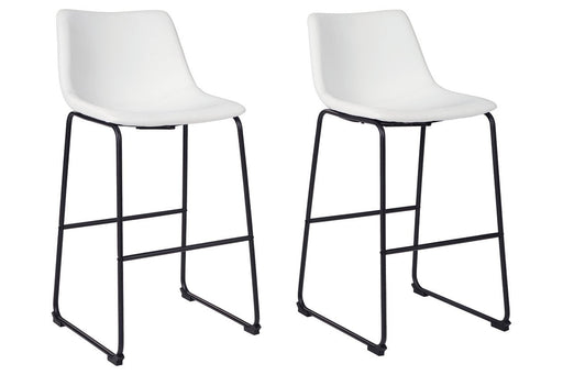 Centiar White Pub Height Bar Stool - D372-730 - Lara Furniture