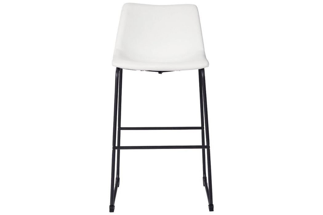 Centiar White Pub Height Bar Stool - D372-730 - Lara Furniture