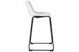 Centiar White Pub Height Bar Stool - D372-730 - Lara Furniture