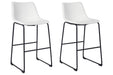 Centiar White Pub Height Bar Stool - D372-730 - Lara Furniture