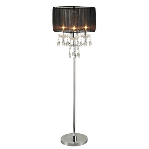 Chandelier Black 62" Floor Lamp - 6121-F - Lara Furniture