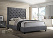 Chantilly Gray Upholstered King Bed - Lara Furniture