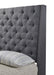 Chantilly Gray Upholstered King Bed - Lara Furniture