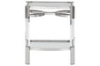 Chaseton Clear/Silver Finish Accent Table - A4000334 - Lara Furniture