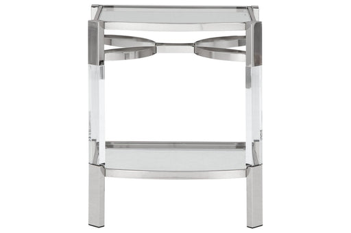 Chaseton Clear/Silver Finish Accent Table - A4000334 - Lara Furniture