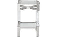 Chaseton Clear/Silver Finish Accent Table - A4000334 - Lara Furniture