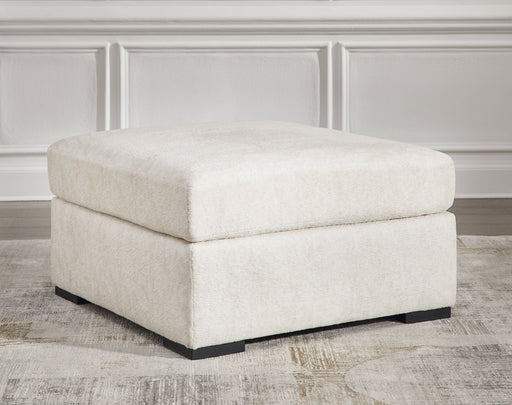 Chessington Ivory Oversized Accent Ottoman - 6190408