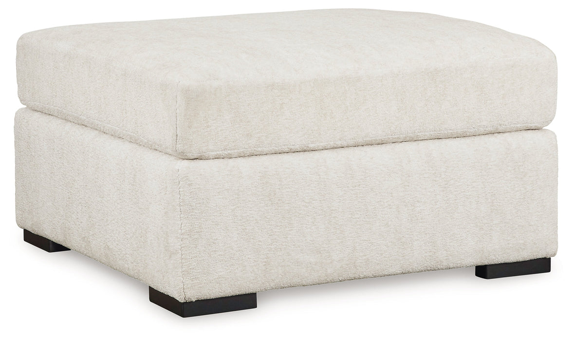 Chessington Ivory Oversized Accent Ottoman - 6190408