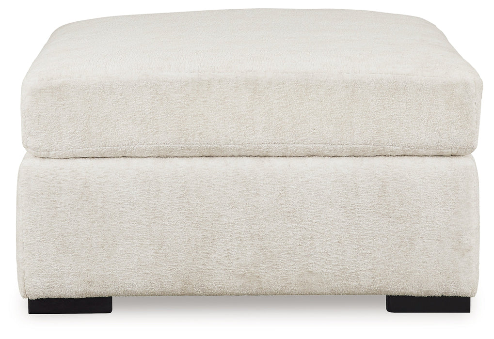 Chessington Ivory Oversized Accent Ottoman - 6190408