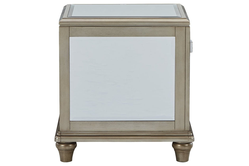 Chevanna Platinum End Table - T942-3 - Lara Furniture