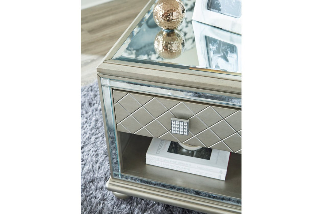 Chevanna Platinum End Table - T942-3 - Lara Furniture