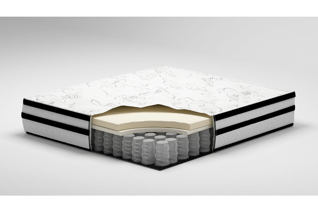 Chime 10 Inch Hybrid White King Mattress in a Box - M69641 - Lara Furniture