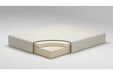 Chime 8 Inch Memory Foam White Full Mattress in a Box - M72621 - Lara Furniture