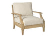 Clare View Beige Lounge Chair with Cushion - P801-820 - Lara Furniture