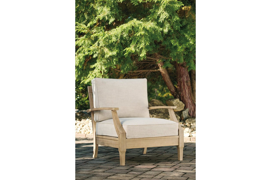 Clare View Beige Lounge Chair with Cushion - P801-820 - Lara Furniture