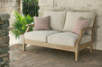 Clare View Beige Loveseat with Cushion - P801-835 - Lara Furniture