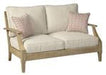 Clare View Beige Loveseat with Cushion - P801-835 - Lara Furniture