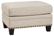 Claredon Linen Ottoman - 1560214 - Lara Furniture