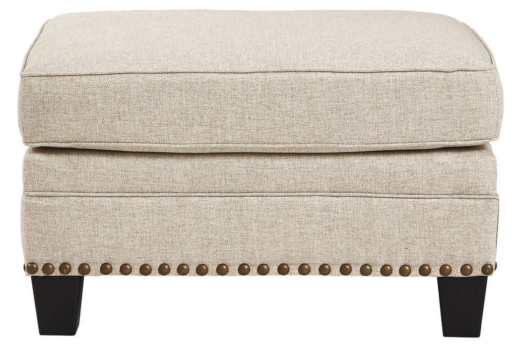 Claredon Linen Ottoman - 1560214 - Lara Furniture