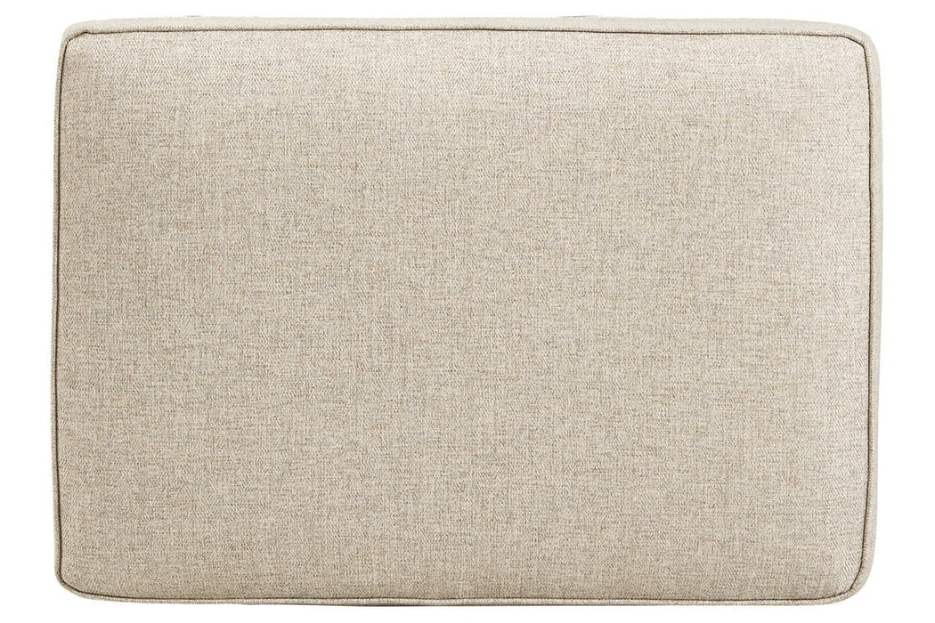 Claredon Linen Ottoman - 1560214 - Lara Furniture