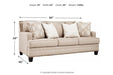 Claredon Linen Sofa - 1560238 - Lara Furniture