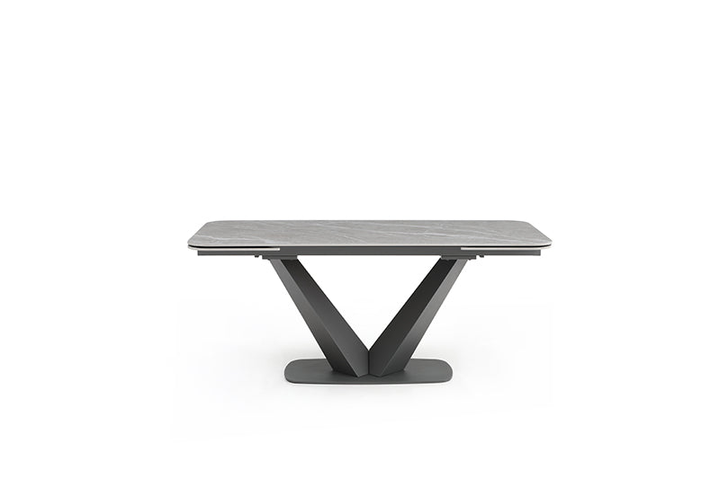 Cloud Table With 1218 Swivel Grey Chairs Set - Lara Furniture