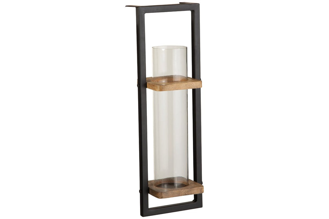 Colburn Natural/Black Wall Sconce - A8010171 - Lara Furniture