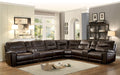 Columbus Brown Reclining Sectional - Lara Furniture