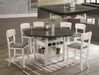 Conner Chalk-Gray Counter Height Table - Lara Furniture