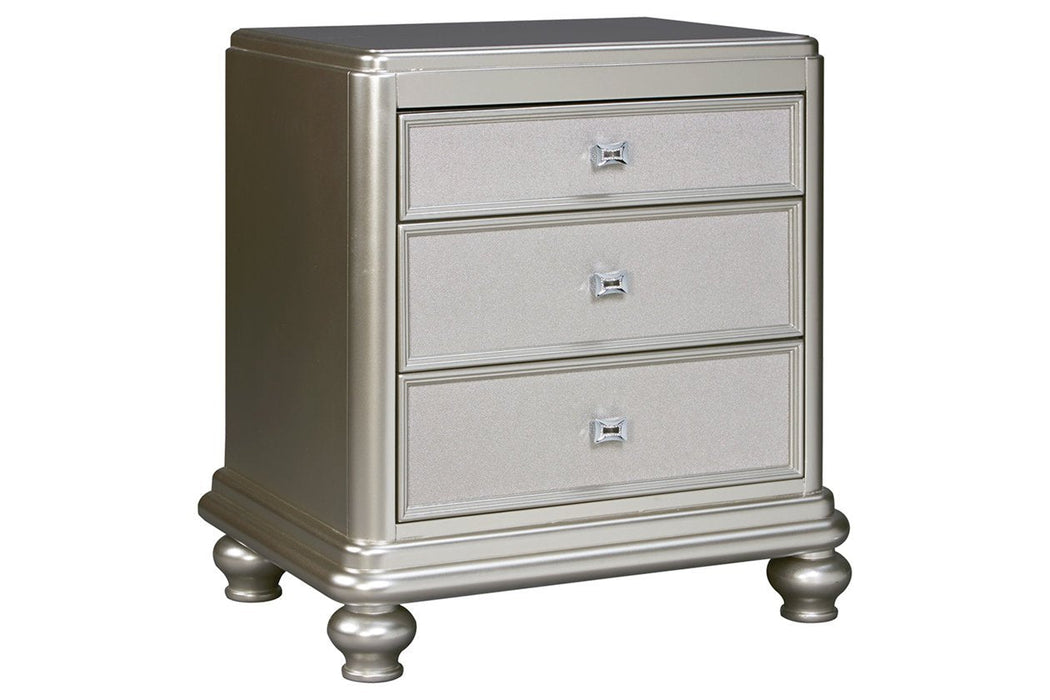 Coralayne Silver Nightstand - B650-93 - Lara Furniture