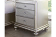 Coralayne Silver Nightstand - B650-93 - Lara Furniture