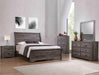 Coralee Gray King Sleigh Bed - Lara Furniture