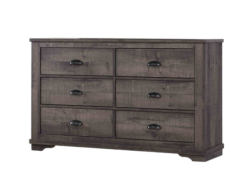 Coralee Gray Sleigh Bedroom Set - Lara Furniture